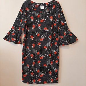 Clientele dress. Size Large. Multi floral Orange/…